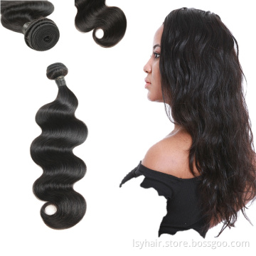 Brazilian Body Wave Hair Weave Bundles Lace Closure,Large Stock Grade 11a Virgin Brazilian Hair 3 Bundles